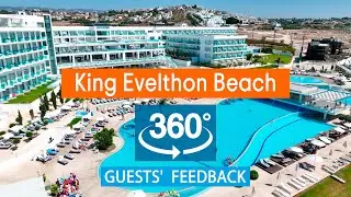 King Evelthon Beach Hotel: обзор дрона 360&deg; на основе TripAdvisor. Кипр