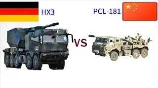 PCL 181 VS HX3 Truck Howitzer#automobile #militaryeverything #aviation #military #army #airforce