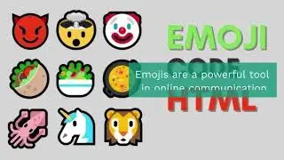 Emojis on HTML | How to add emoji in website| HTML emoji tutorial 