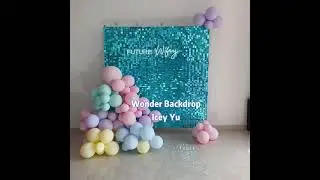 laser teal color shimmer wall