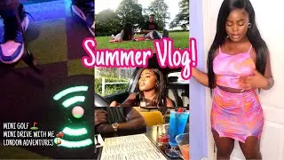 Activities to do in LONDON, mini golf, mini drive with me & more | summer VLOG