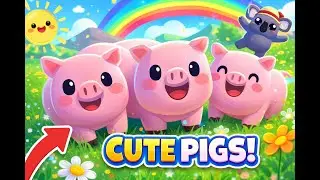 Cute Pigs Playing Together 🐷 | Fun Animals for Kids