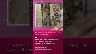 Ранний доступ на Patreon | Создание эфемерного журнала Envelope Junk