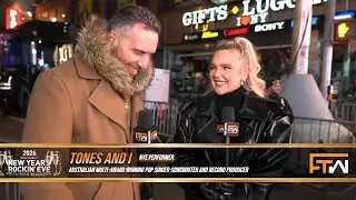 Todd interviews Australian Pop Artist, Tones and I - 2026 Dick Clark's New Year's Rockin' Eve I NYC