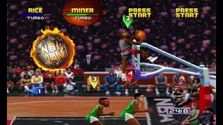 NBA Jam Tournament Edition PS1 - Heat vs Celtics Co-Op - Full Game!