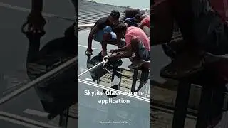 Skylite Glass installation #skylite #glass #silicone #shorts