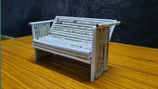 How to make newspaper sofa  // Furniture making from newspaper // Useful DIY newspaper craft.
