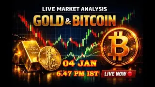 Live Market Trading: Gold & Crypto | Technical Analysis & Key Levels | Entries & Market Moves