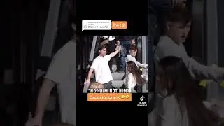 Slapping ass prank in escalator