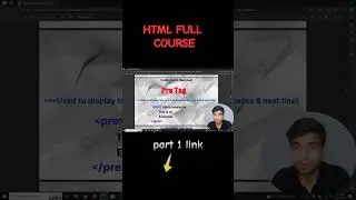 Html Full Course #html #htmltutorial #webdevelopmenttutorial #ytshorts #shortfeed #shorts