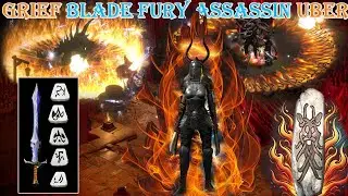 Diablo 2 Resurrected - Grief Blade Fury Assassin Build Uber Tristram