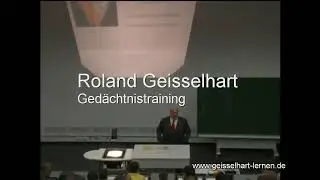 Vortrag Ged&auml;chtnistraining - Roland Geisselhart