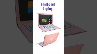 Cardboard laptop | paper laptop | | origami laptop|#laptop #computer #paperlaptop #cardboard #diy
