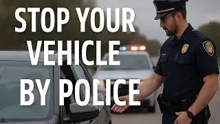 Stop Your Vehicle!Police Traffic Stop English Conversation (Speeding)