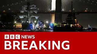 Mexican Navy ship hits Brooklyn Bridge in New York City | BBC News