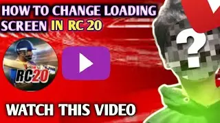 HOW TO CHANGE SPLASH SCREEN IN REAL CRICKET 20 