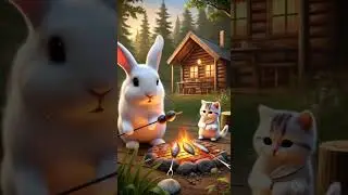 White Rabbit Helps White Cat - [ The Kind Rabbit ]