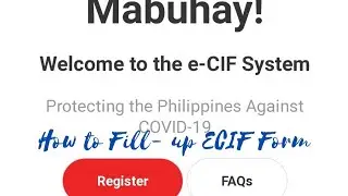 ECIF ONLINE REGISTRATION | TUTORIAL|  OFW NON OFW REQUIRED BAGO UMUWI NG PILIPINAS