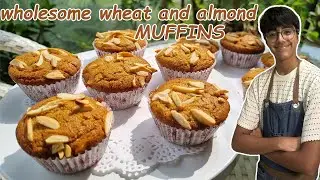 Jaggery And Wheat Almond Muffins || Eggless Healthy Muffin Recipe || Arjun Gaba