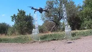Квадрокоптер RC X6 PLUS и самодельные ворота из PET бутылок