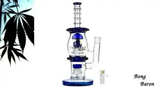 Tsunami Glass Jellyfish Bong with Double Spri