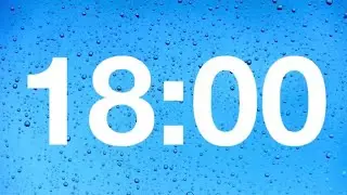 timer - 18 minute countdown with rain sound