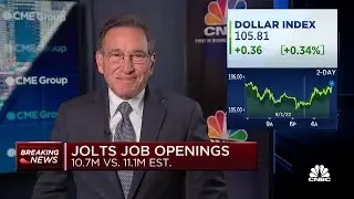 Job openings fell to 10.7 million in June