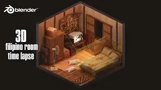 BLENDER 3.0 - FILIPINO ROOM (TIMELAPSE) WORKFLOW