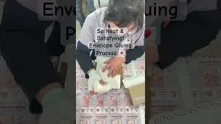 How We Glue Custom Envelopes by Hand | Packaging BTS #custompackaging #handmande