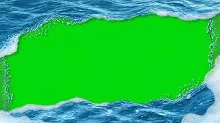 Gaming HUD (6) Sea Waves, Green Screen with Sound Effects, No Watermark & No Copyright