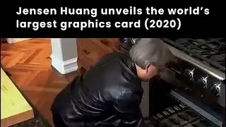 Jensen Huang unveils the World&rsquo;s Largest Graphics Card NVIDIA A100 in 2020