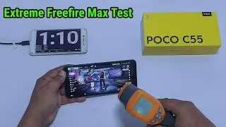 Poco C55 FREEFIRE MAX Gameplay Test | Poco C55 FREEFIRE | Poco C55 FREEFIRE MAX Battery Drain Test