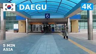 🇰🇷 South Korea - Daegu: 5 Minutes Walking Tour - 4K