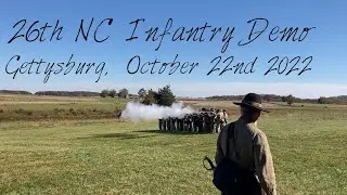 26th North Carolina Infantry Demo (Gettysburg, October 22nd 2022)