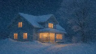 Heavy Blizzard Storm at Night | Howling Wind & Blowing Snow | Sounds for Sleep & Relaxing