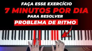 Faça esse exercício no teclado 7 minutos por dia para resolver problema de ritmo