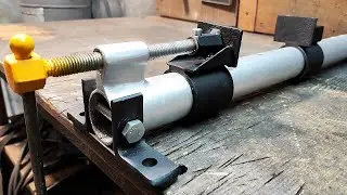Powerful Carpentry Wood Clamp From Round Pipe Own Hands!