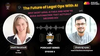 AI in Legal | Why Most Legal AI Projects Fail | What Actually Works| Expert Perspective