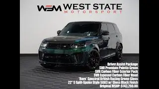 2020 Land Rover Range Rover Sport SVR West State Motorsport #WSM1452