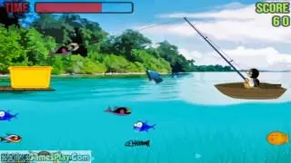 Fishing Penguin - PC Flash Gameplay
