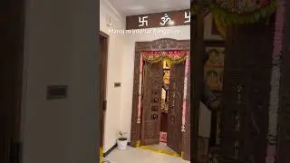 2024#2024#Bangalore# puja room design# luxury puja room# interior#how to make a wooden Pooja room