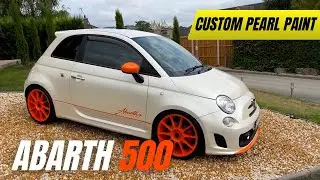 Custom Abarth 500 | Pearl Paint & Orange Accents | Cinematic Car Edit