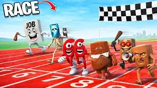 Who is the Fastest in 3D Brainrot Meme ? Garry's Mod The Run Competition