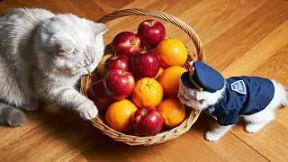 Mama Cat Helps Kitten Chase His Dream to Become a Brave Police Officer - - Heartwarming Story