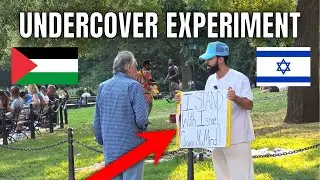 'I Stand With Israel, Change My Mind' PUBLIC SOCIAL EXPERIMENT!! (FIGHT HAPPENS)