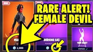 Fortnite *RARE ALERT* Item Shop - NEW MALICE (DEVIL) SKIN, Burning Axe & Electro Swing