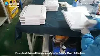 RECHI |Custom Counter Acrylic Display Factory| Acrylic Bluetooth Speaker Retail POS Display Stand