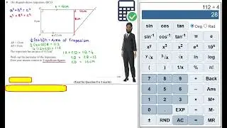 2025 June H P3 Q8) Perimeter of Trapezium + Pythagoras Theorem