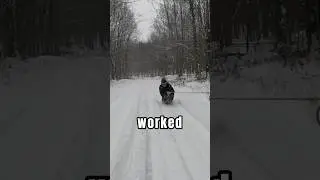 When you&rsquo;re bored in a small town #sledding #winter #shorts #viral