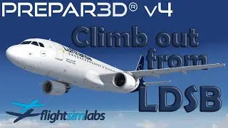 [P3Dv4](IVAO) SHORT runway? | Brač - LDSB Departure | Flight Sim Labs A320